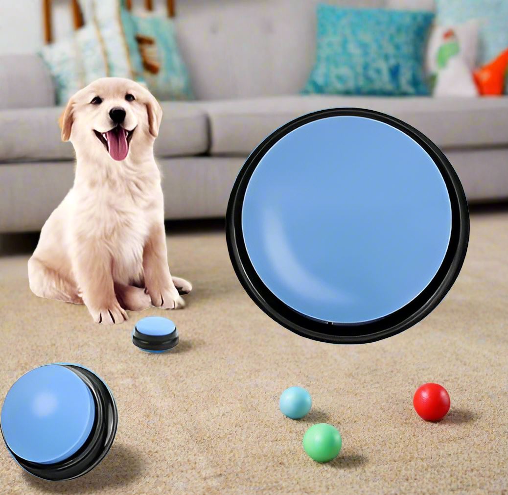 Jouet Interactif pour Chien / ChienParlant / Bleu Clair - au royaume des chiens