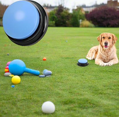 Jouet Interactif pour Chien / ChienParlant / Bleu Clair - au royaume des chiens