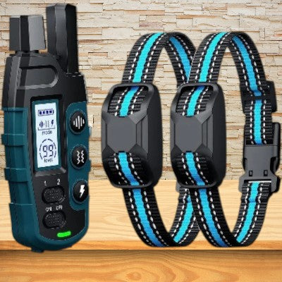 Anti-aboiement-chien-collier-de-dressage-a-distance-usb-deux-colliers