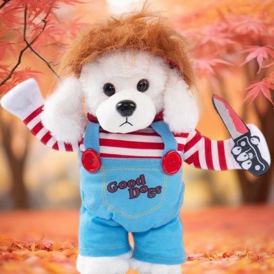 Costume pour chien chucky - Halloween effrayant fun-perruque-rousse-2