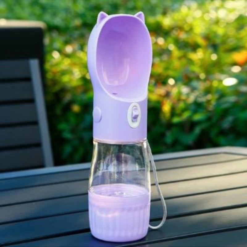 Gourde pour chien - portable petite oreille -gourde-pour-chien-demo-gris