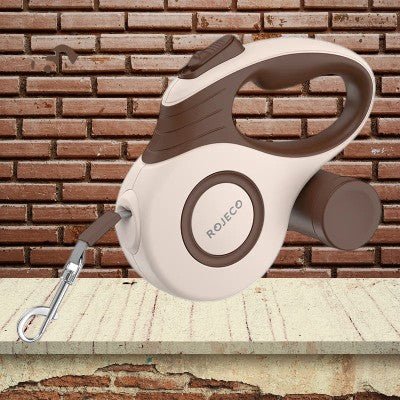 Laisse-pour-chien-reractable-5metre-brun