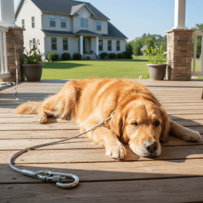 Laisse pour chien - câble - au royaume des chiens