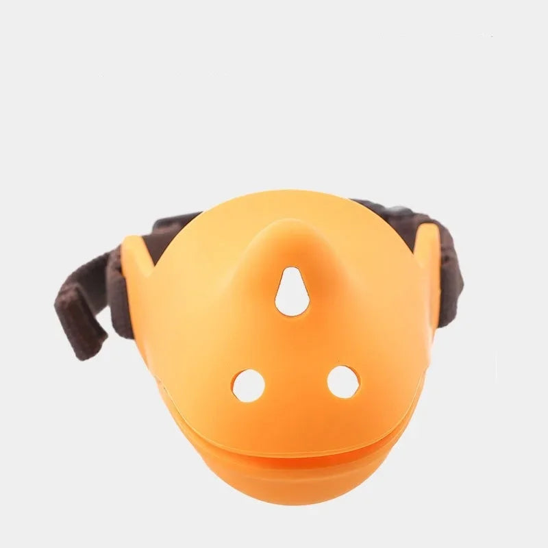 Muselière chien - silicone forme rhinocéros anti-aboiement anti-morsure