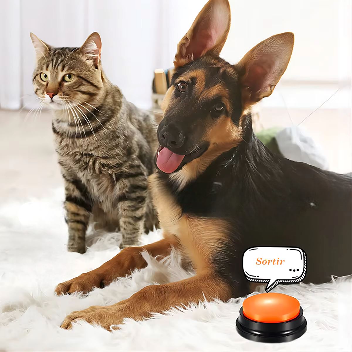 Jouet Interactif pour Chien / ChienParlant / Orange - au royaume des chiens