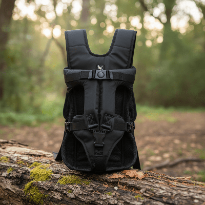 Sac Bandoulière Transport Chien Petits Moyens Chiens noir