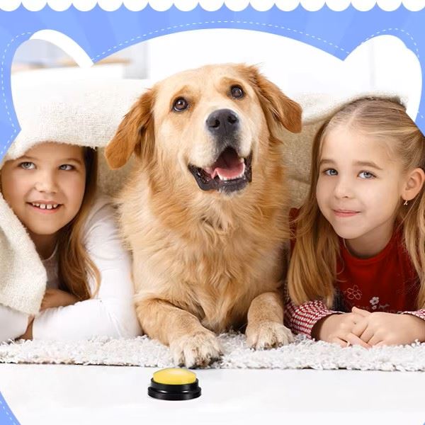 Jouet Interactif pour Chien / ChienParlant / Jaune - au royaume des chiens
