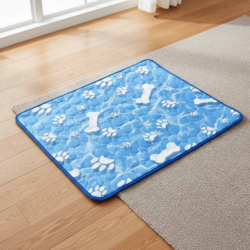 Tapis de refroidissement pour chien - coussin auto refroidissant lavable tapis démonstration