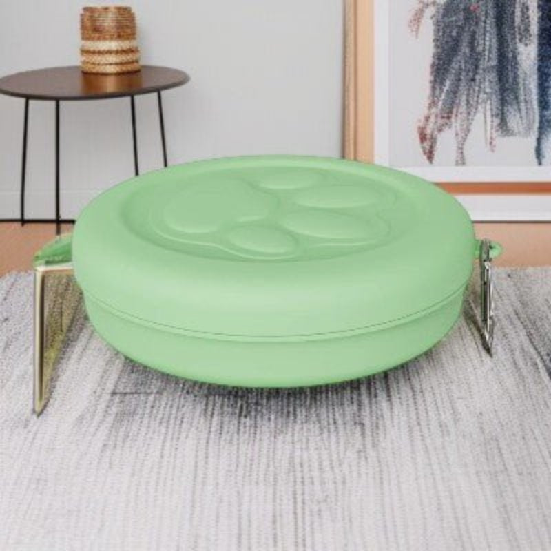 gamelle pour chien - voyage portable - vert