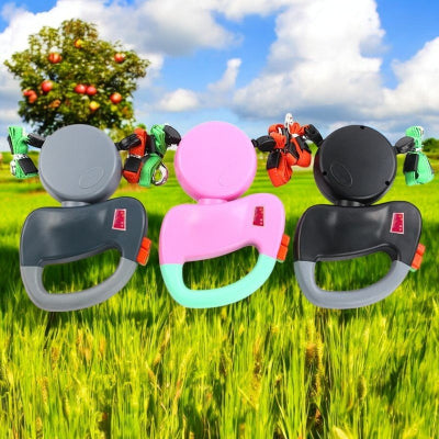 laisse-double-retractable-trois-couleurs-gris-rose-noir