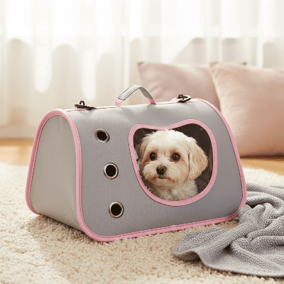 Sac de transport pour chien - portable pliable bandoulière - au royaume des chiens