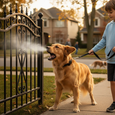 Anti-aboiement chien - spray citronnelle sans choc-Spray collier enfant quartier