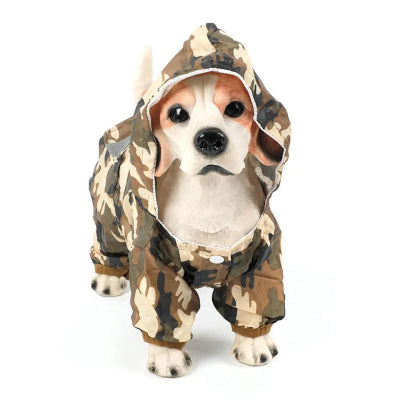 Chien manteau - avec capuche K-WAY léger-camouflage