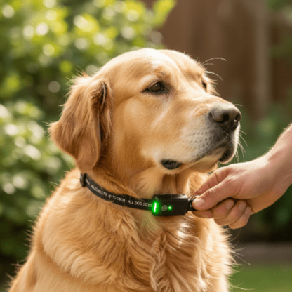 Collier anti aboiement pour chien - clôture - ajustement-du-collier-universel-toutes-tailles