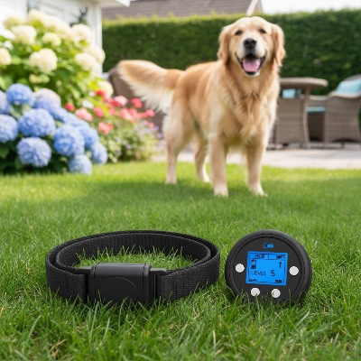 Collier anti aboiement pour chien - clôture-demo