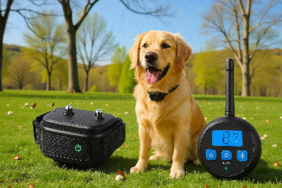 Collier-de-dressage-pour-chien-cloture-distance-200metres-au-parc-demo