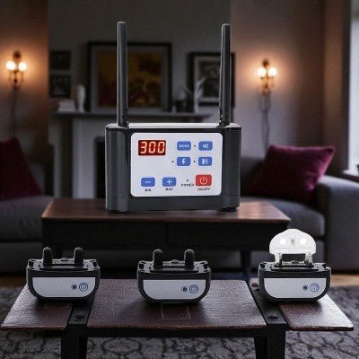 Collier de dressage chien - sans fil barrière invisible-3-modes