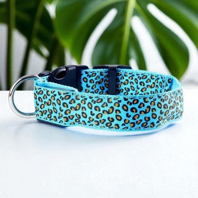 Collier pour chien - Leopard LED - au royaume des chiens