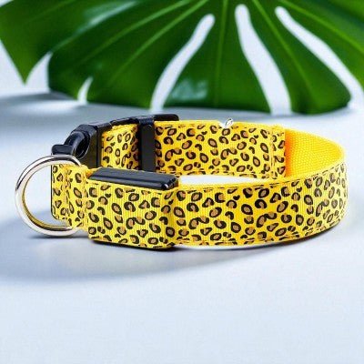 Collier pour chien - Leopard LED - au royaume des chiens