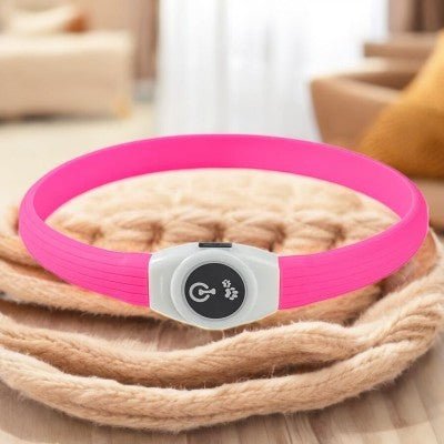 Collier-pour-chien-USB-rose