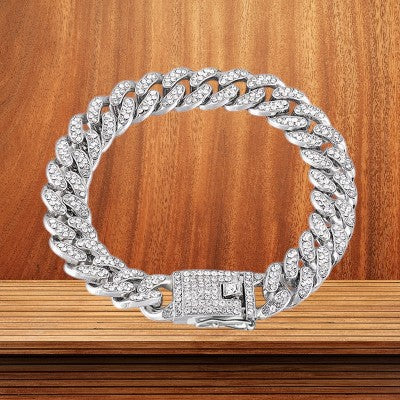 Collier-pour-chien-chaine-argent