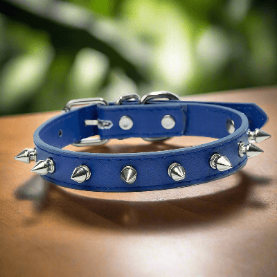 Collier-pour-chien-cuir-bleu-marin.