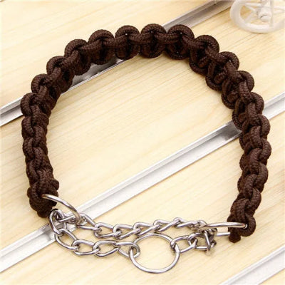 Collier-pour-chien-grande-taille-chocolat-demo