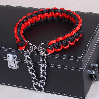 Collier-pour-chien-grande-taille-noir-rouge-demo