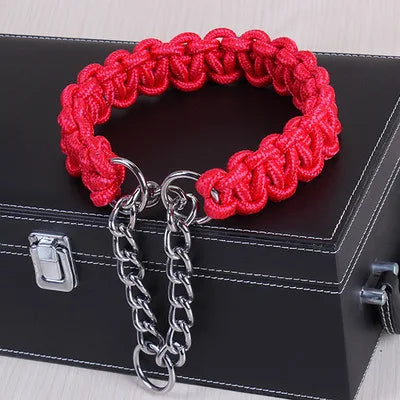 Collier-pour-chien-grande-taille-rouge-demo