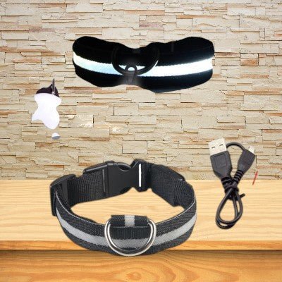 Collier-pour-chien-lumineux-noir-usb.