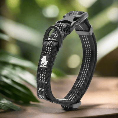 Collier-pour-chien-reflechissant-noir