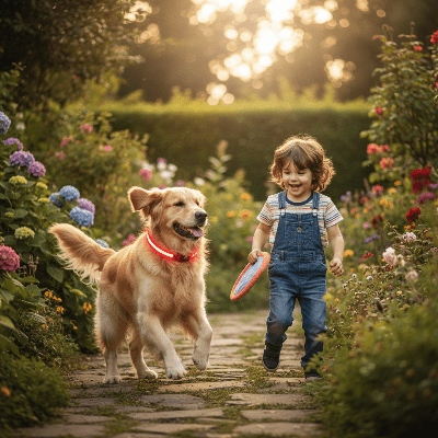 Collier chien lumineux - LED sécurité nocturne - au royaume des chiens
