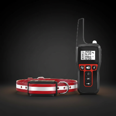 Collier de dressage chien - 2-en-1  télécommande 1000m rouge