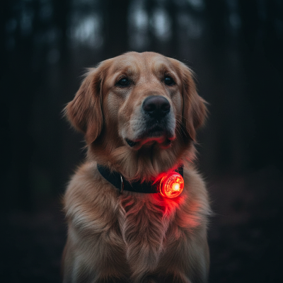 Collier pour chien  - anti perte-Anti-perte - gros plan LED