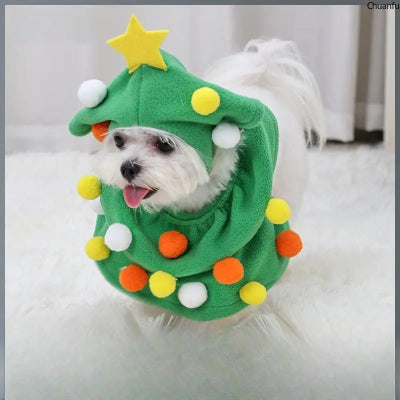 Costume-pour-chien-sapin-de-Noël-mignon