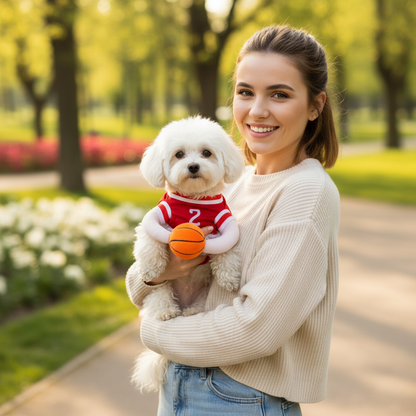 Costume pour chien - basket-ball-Chien costume basket avec femme