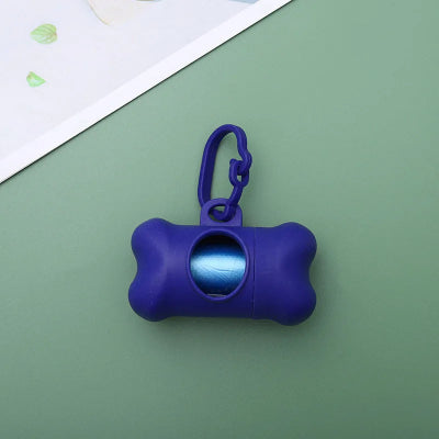 Distributeur de sacs à crottes -bleu