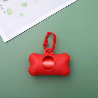 Distributeur de sacs à crottes -rouge