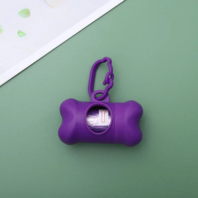 Distributeur de sacs à crottes -violet