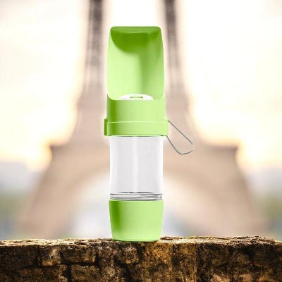 Gourde-chien_bol_pour_manger_gourde_vert_demonstration