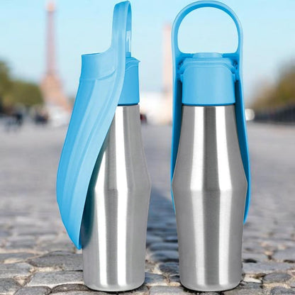 Dog water bottle - stainless steel