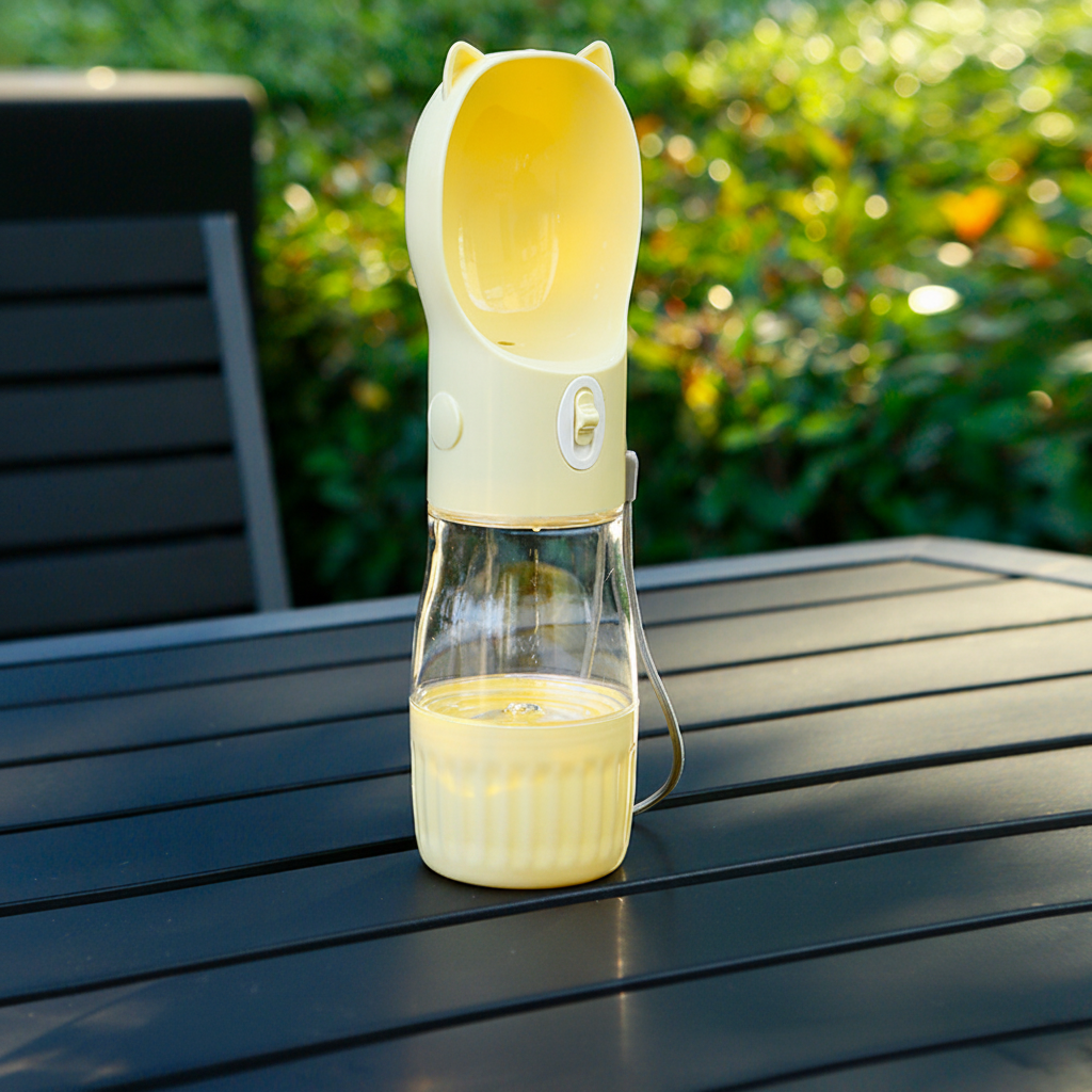 Gourde pour chien - portable petite oreille Gourde jaune 