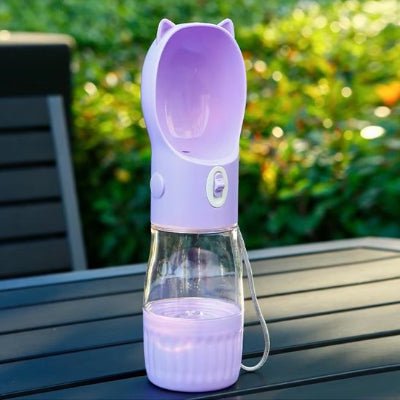 Gourde pour chien - portable petite oreille -gourde-pour-chien-demo-gris
