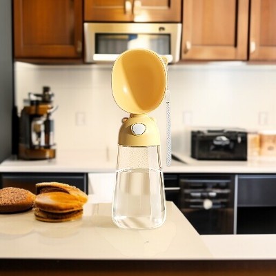 Gourdes-pour-chien-portable-jaune