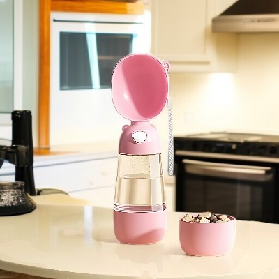 Gourdes-pour-chien-portable-rose-manger-eau