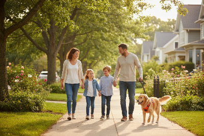Harnais-anti-traction-pour-chien-reflechissant-et-rembourre-famille-en-promenade