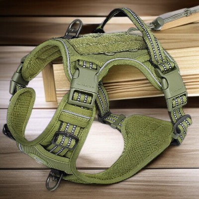 Harnais-Y-gros-chien-vert-armee