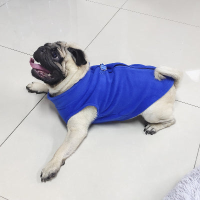 Harnais-pour-Chien-Reflechissant-avec-Poignee-deControle-bleu