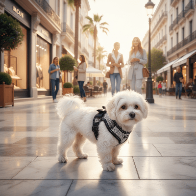 Harnais chien - bling bling - au royaume des chiens