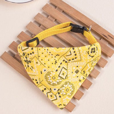 Harnais petit chien foulard - elégant confortable-jaune